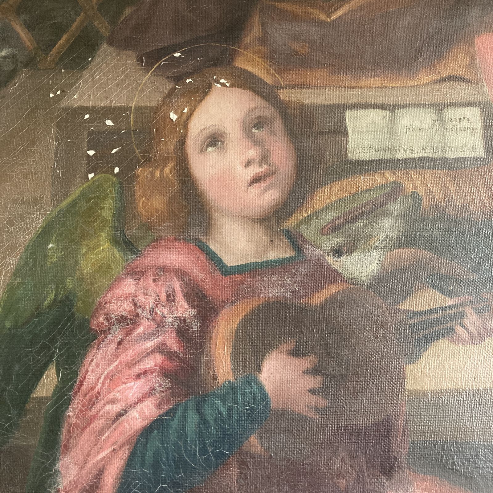Attractive Pastel Coloured Oil On Canvas After Girolamo Dai Libri, Circa 19th Century