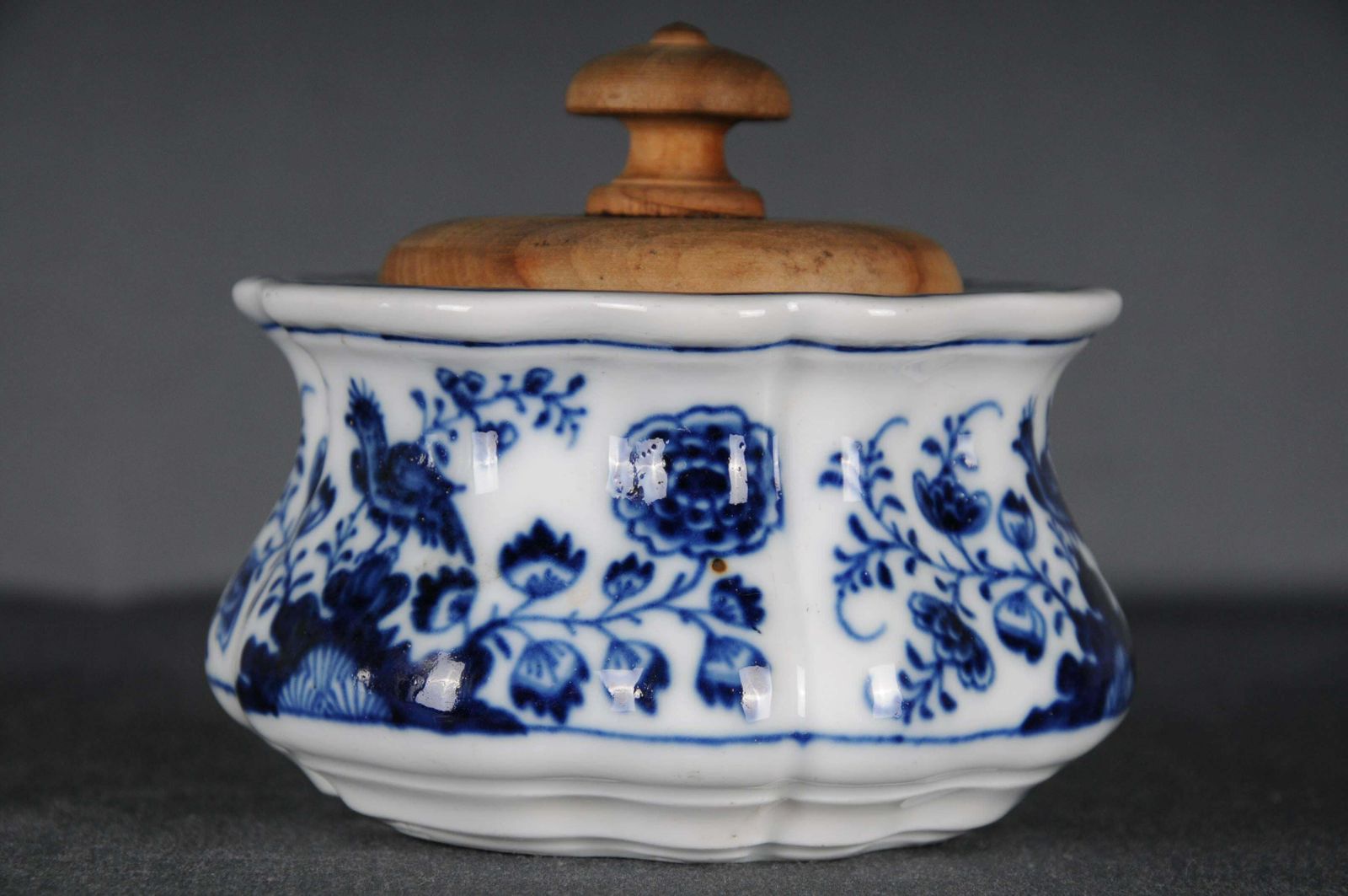 18th Century Meissen Ink Mug In Blue Painting, Circa 1750 photo furniture