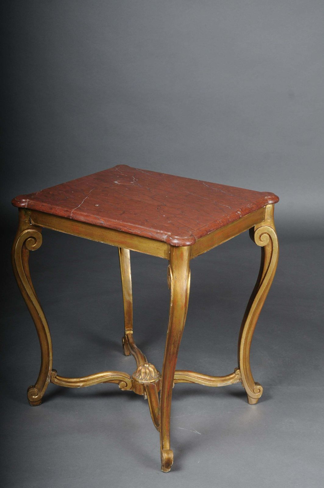 Classic French Side Table, Louis XV, Gold photo vintage