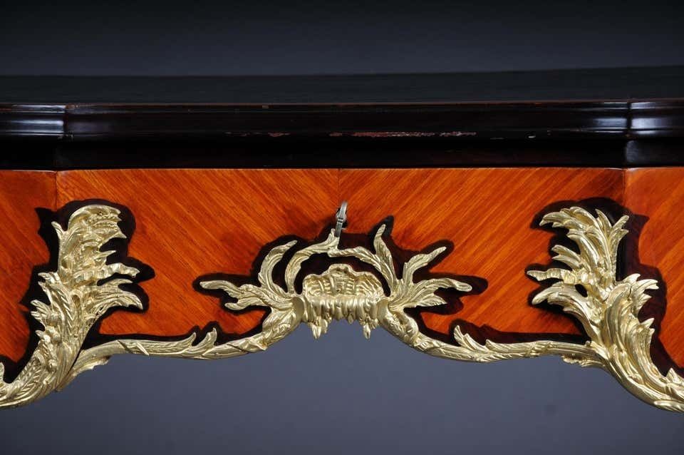 20th Century Louis XV Style French Bureau Plat Or Desk After Francois Linke photo for sale