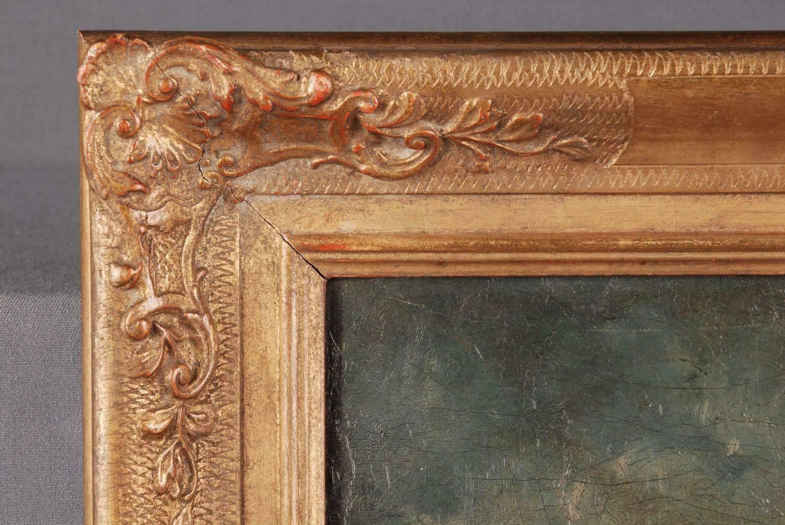 19th Century Oil Painting Battle Scene From Adam Eugen photo Art