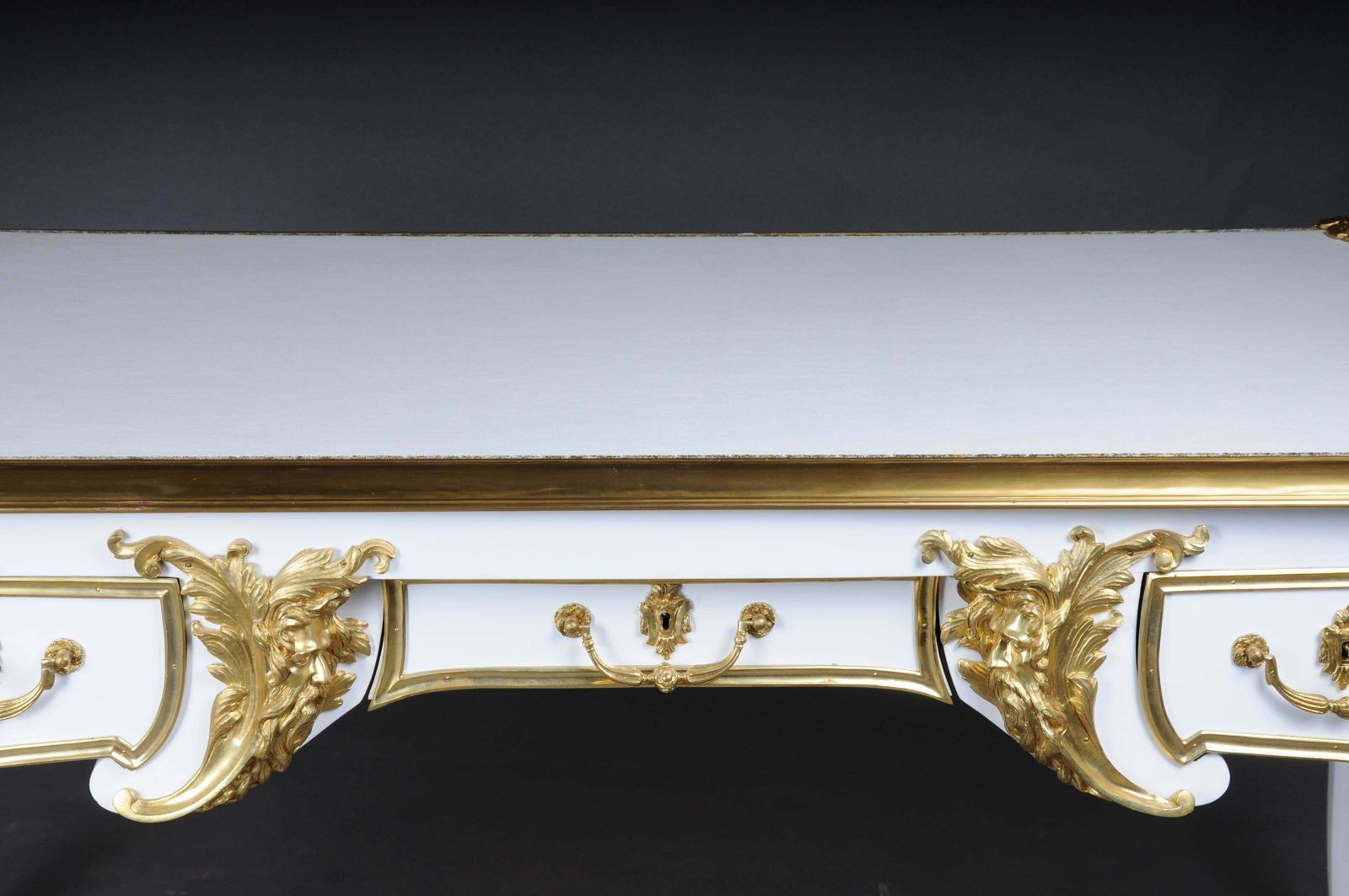 20th Century Bureau Plat Or Desk By The Model Of Andre Charles Boulle photo furniture