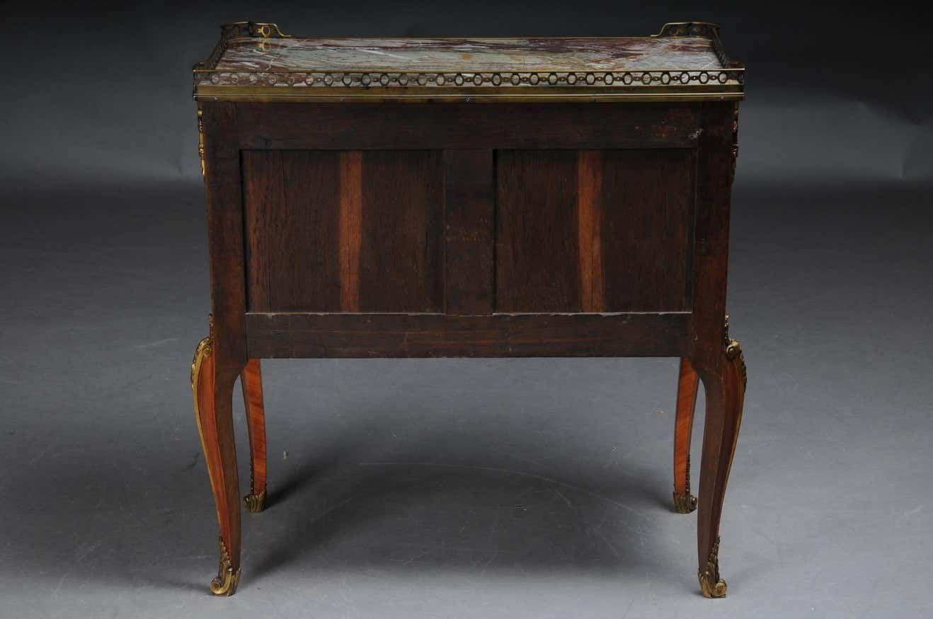19th Century French Marquetry Chest Of Drawers Transition, Napoleon III, Circa 1870 photo vintage