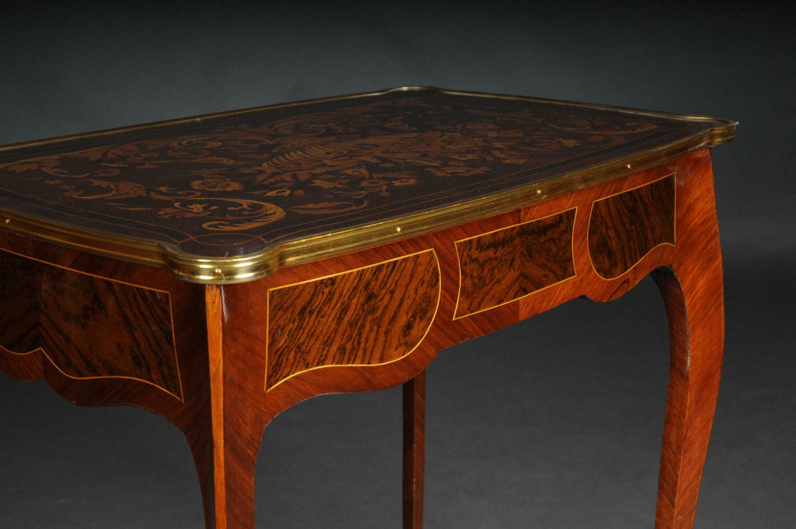 Petite French Ladies Desk In Quinze Style photo vintage
