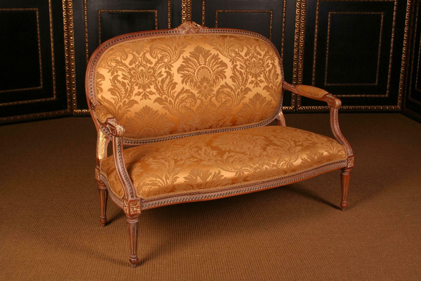 20th Century Louis Seize Style Wood French Seating Group Garniture photo for sale