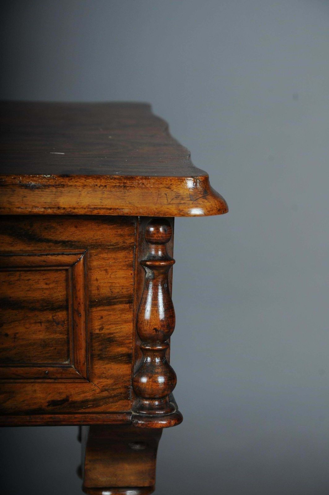 Fancy Biedermeier Sewing Table / Side Table Circa 1850 Walnut photo vinterior