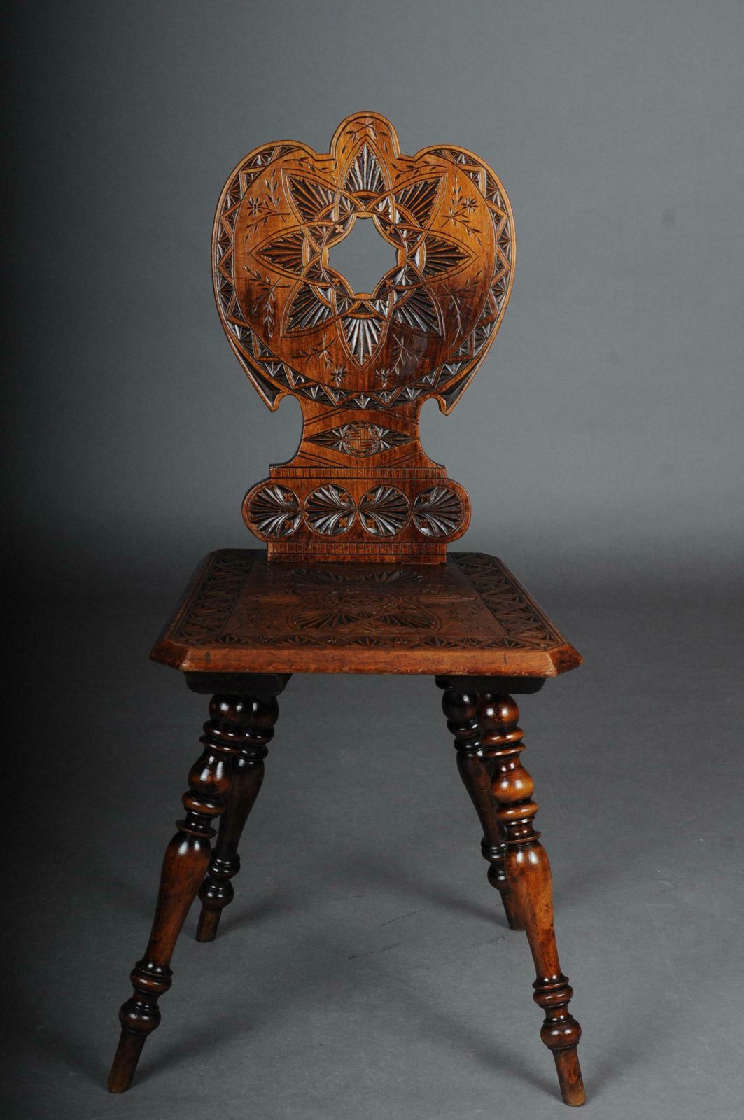 Antique Neo Renaissance Board Chair Historicism Circa 1870, Oak E photo furniture