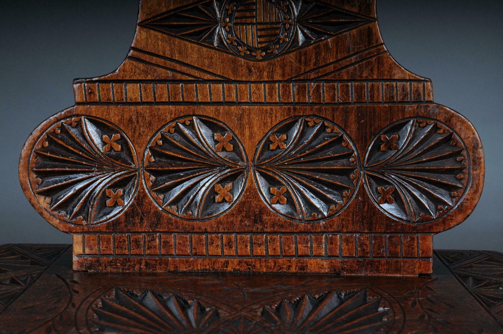Antique Neo Renaissance Board Chair Historicism Circa 1870, Oak E photo buy