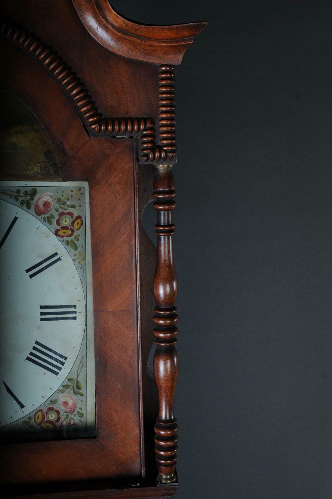 Unique Antique English Grandfather Clock  Mahogany  18th Century photo 3981.0