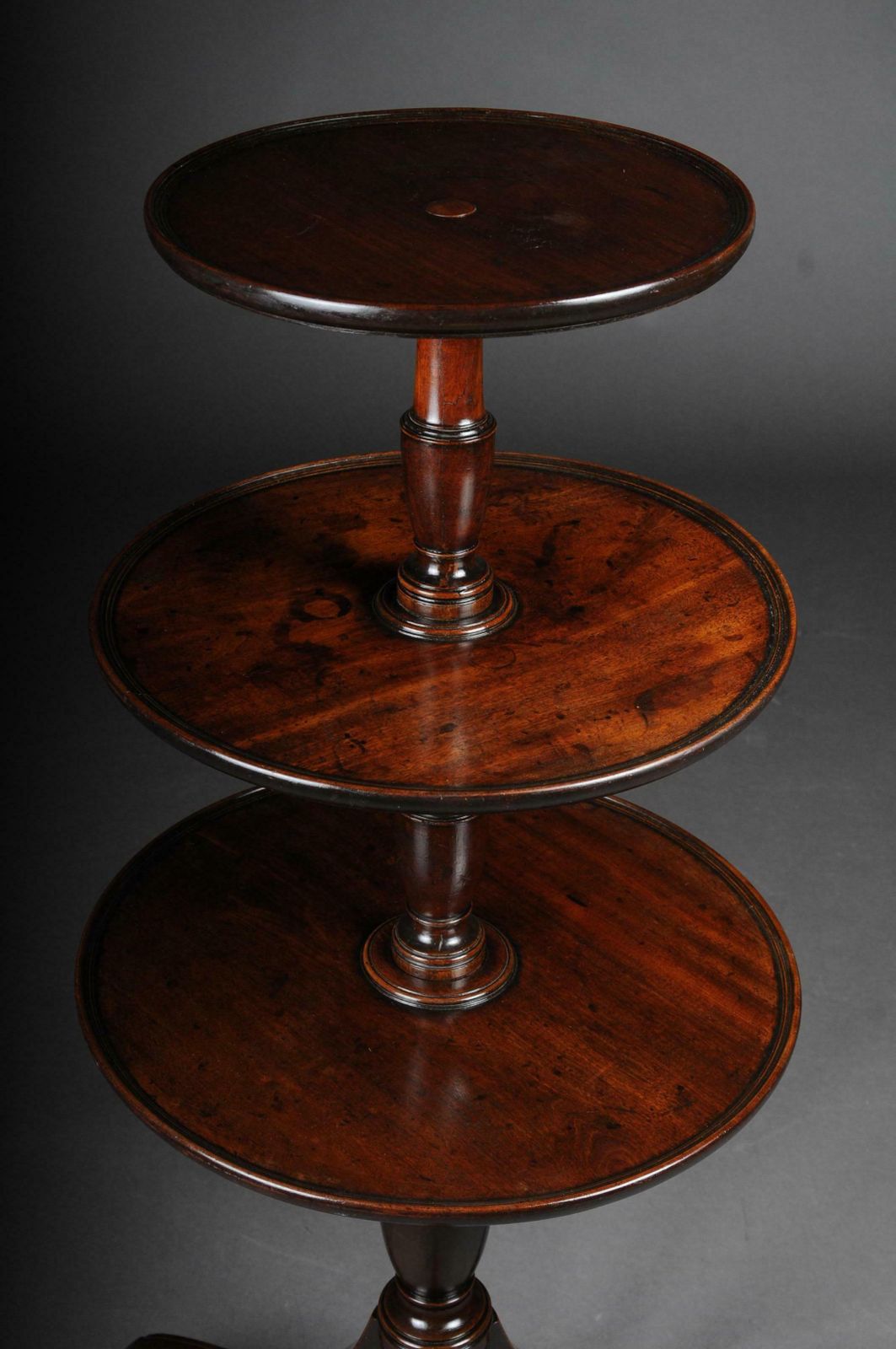 Furniture Rare English Side Table Or étagère, Victorian 19th Century Mahogany photo