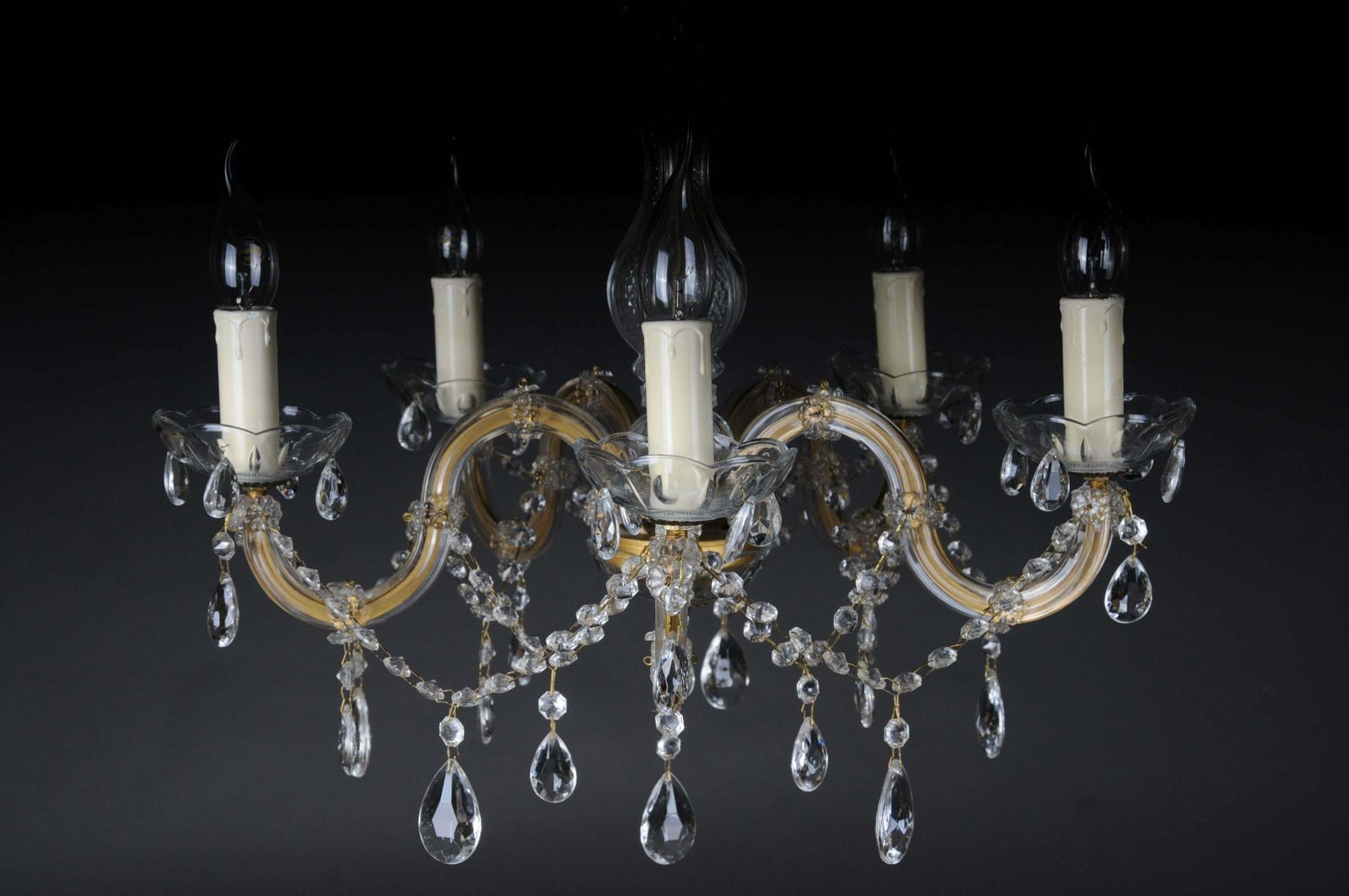 20th Century Beautiful Maria Theresia Chandelier Lamp photo vintage