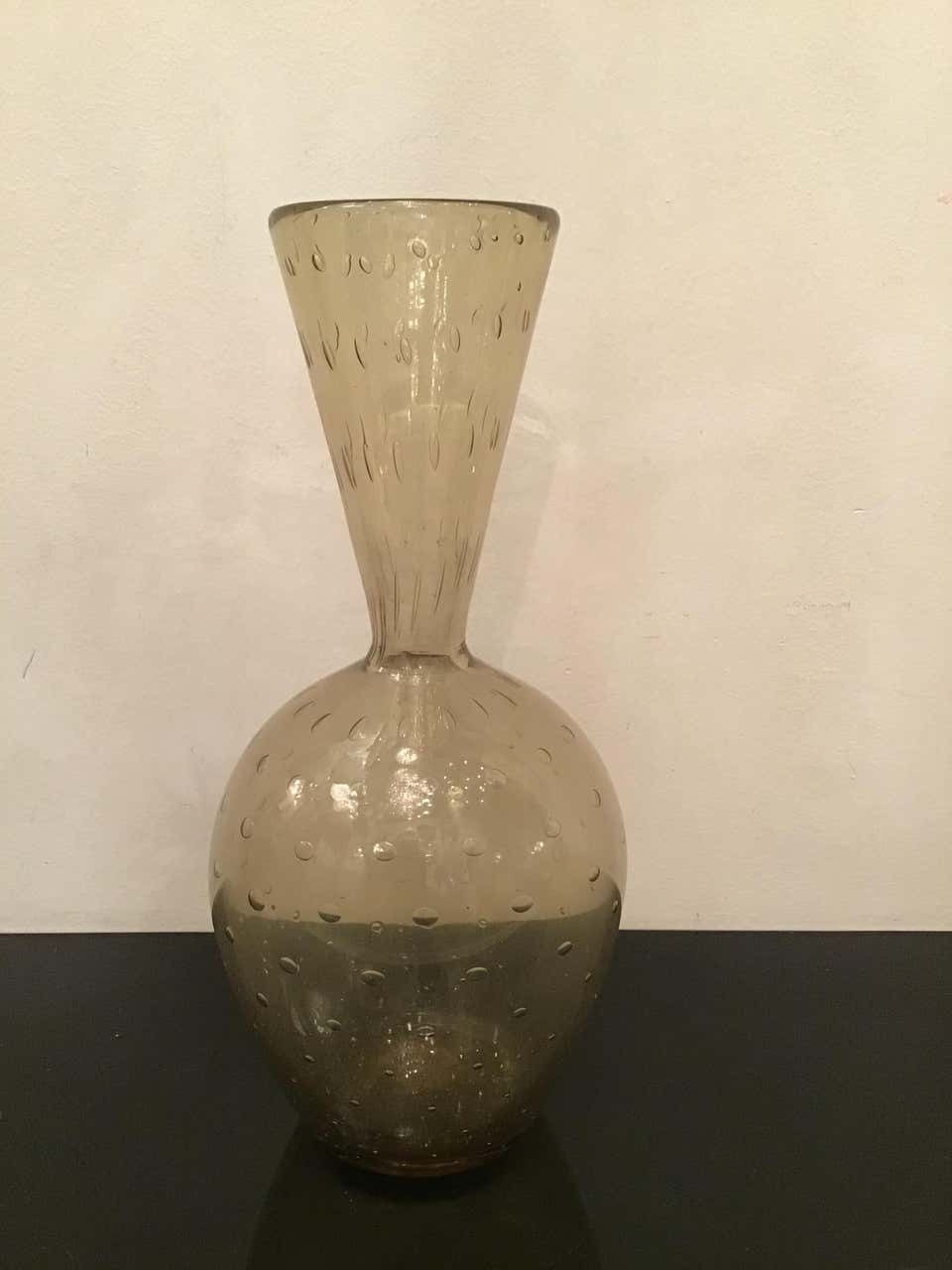 Barovier E Toso Vase Murano Glass 1950 Italy photo furniture