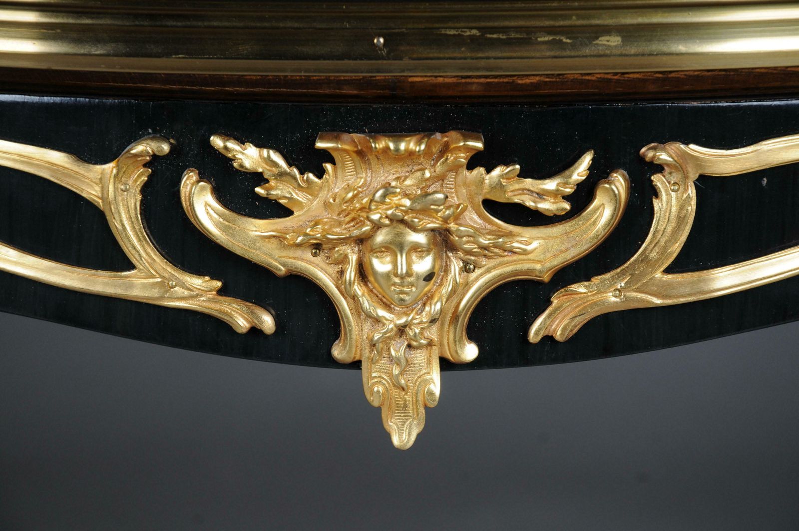 20th Century Royal Side Table After Francois Linke, Paris, Black Gold photo Furniture