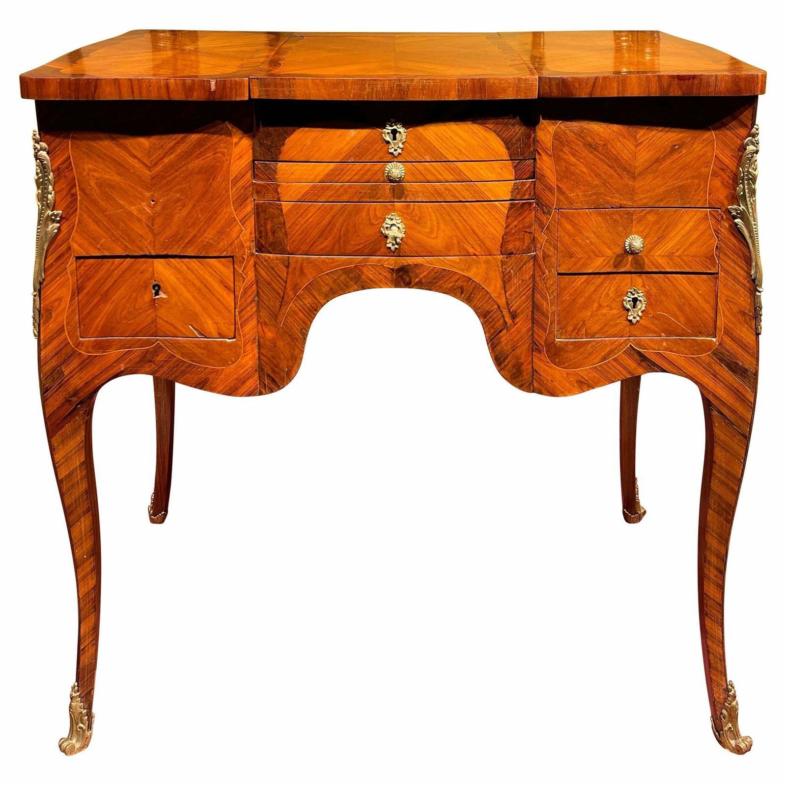 20th Century Louis XV Style Poudreuse / Desk, Paris Around 1900