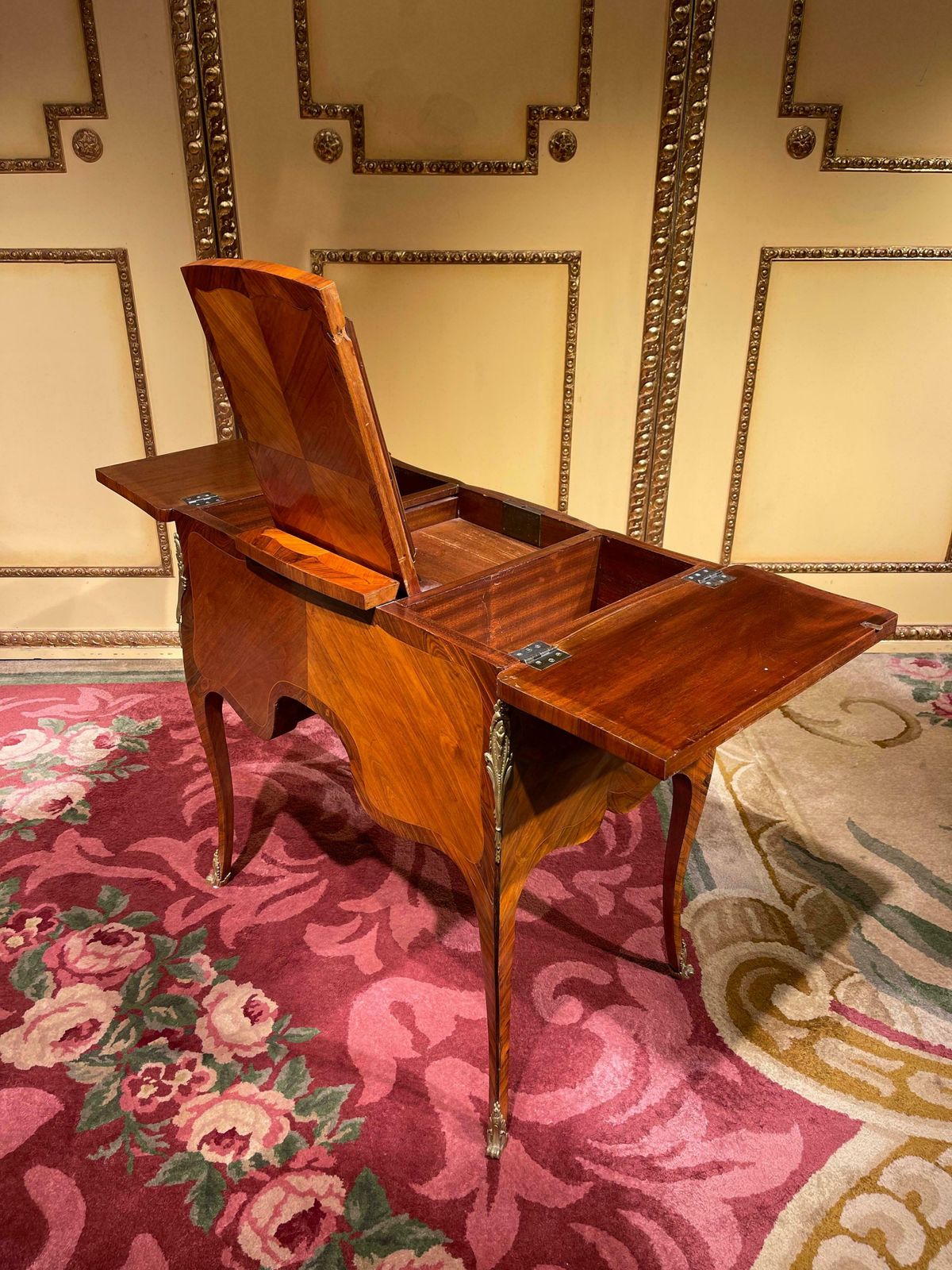 Furniture 20th Century Louis XV Style Poudreuse / Desk, Paris Around 1900 photo