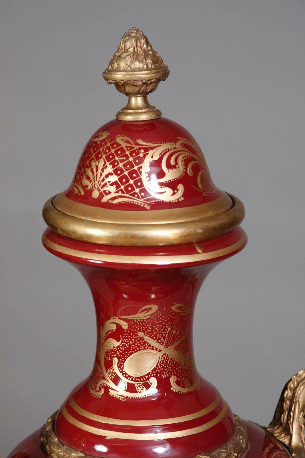 20th Century Napoleon Bonaparte Sèvre Pompe Lidded Vase photo for sale