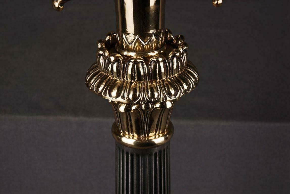 20th Century Empire Style Three Claw Feet French Candelabra photo for sale