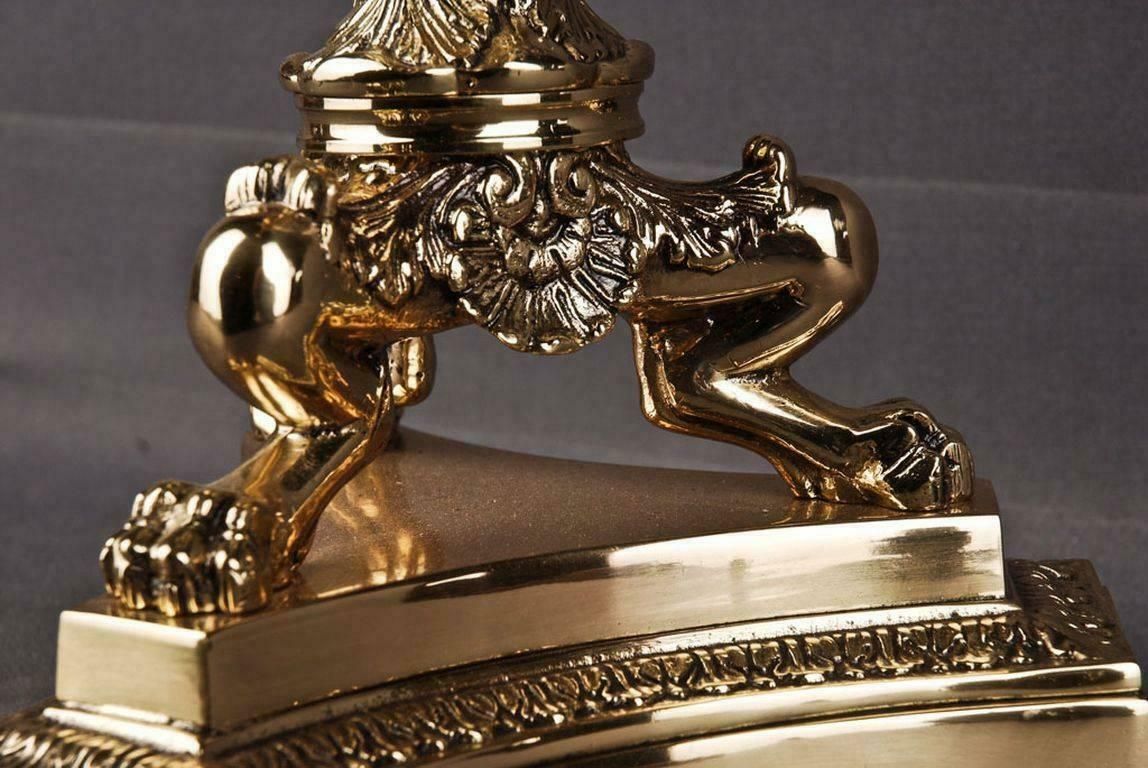 photo furniture 20th Century Empire Style Three Claw Feet French Candelabra