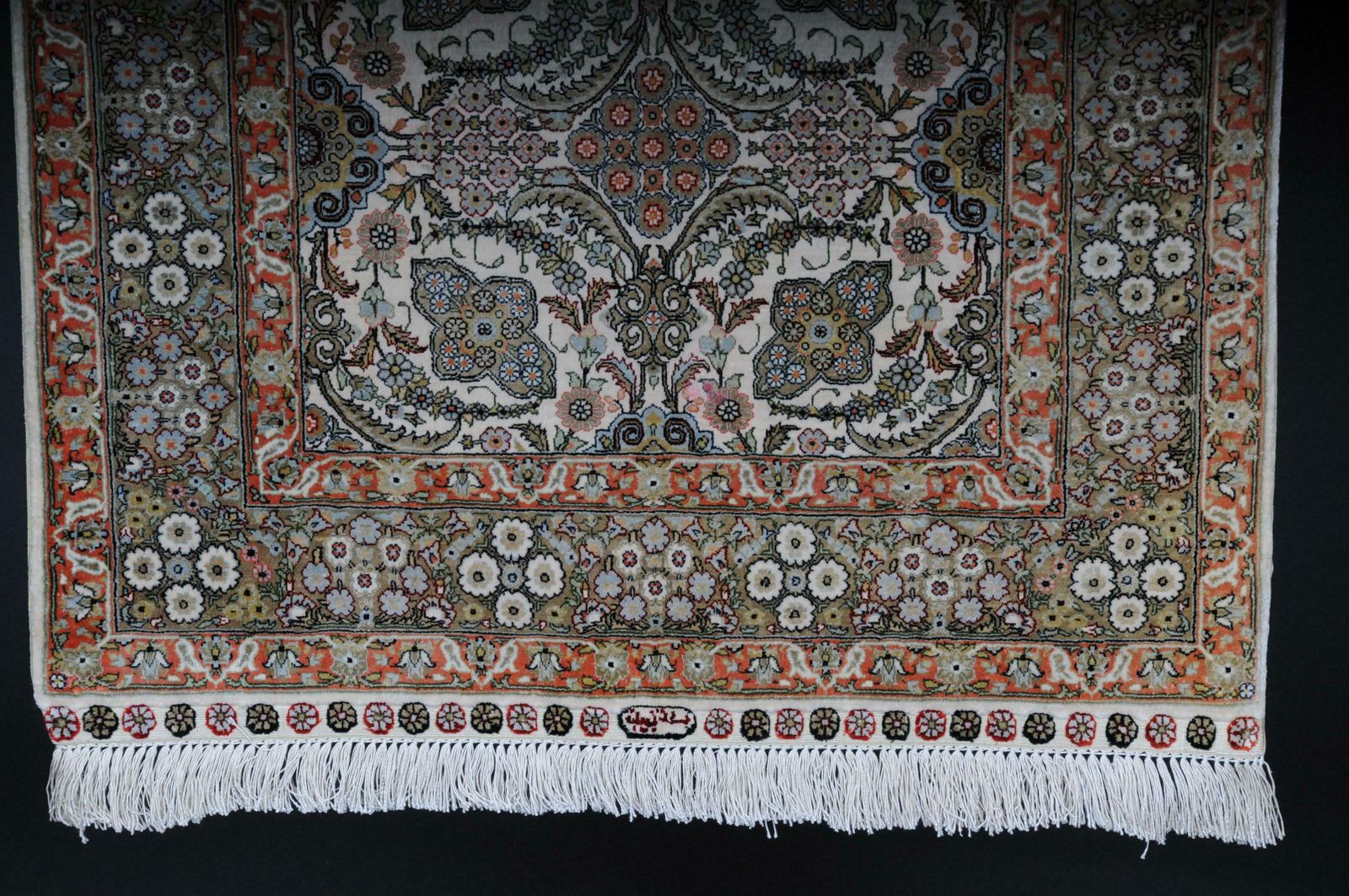 Paradise Prayer Rug, Silk End Of The 20th Century photo 2032.0
