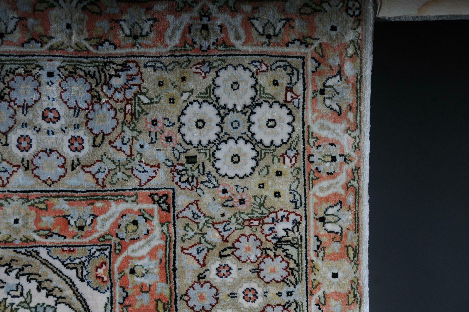 Paradise Prayer Rug, Silk End Of The 20th Century photo vintage