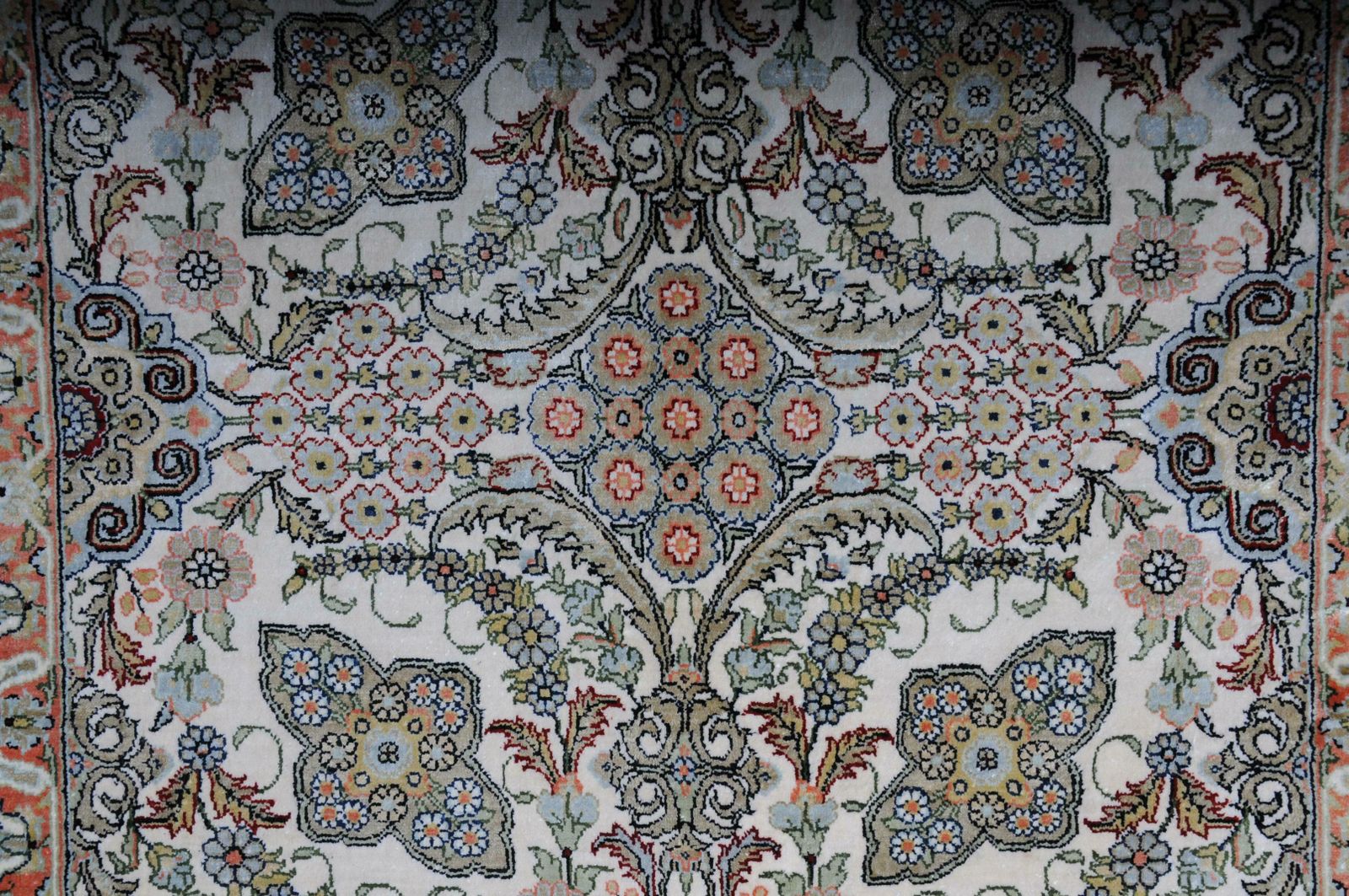 photo for sale Paradise Prayer Rug, Silk End Of The 20th Century