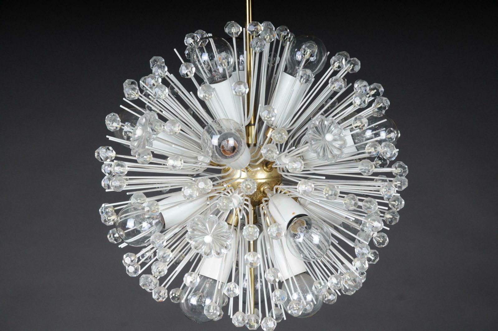 Emil Stejnar Vintage Chandelier / Lamp Snowball 50s / 60s, Large photo vinterior