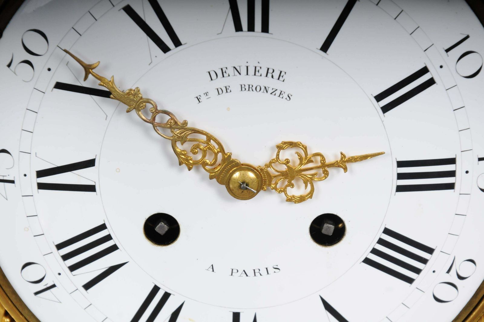 photo furniture Antique French Mantelpiece / Clock, Deniere A Paris, Circa 1880