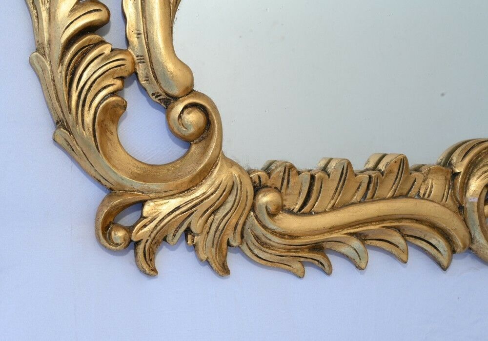French Nouveau Gilt Mirror Art Pier Mirrors photo vintage