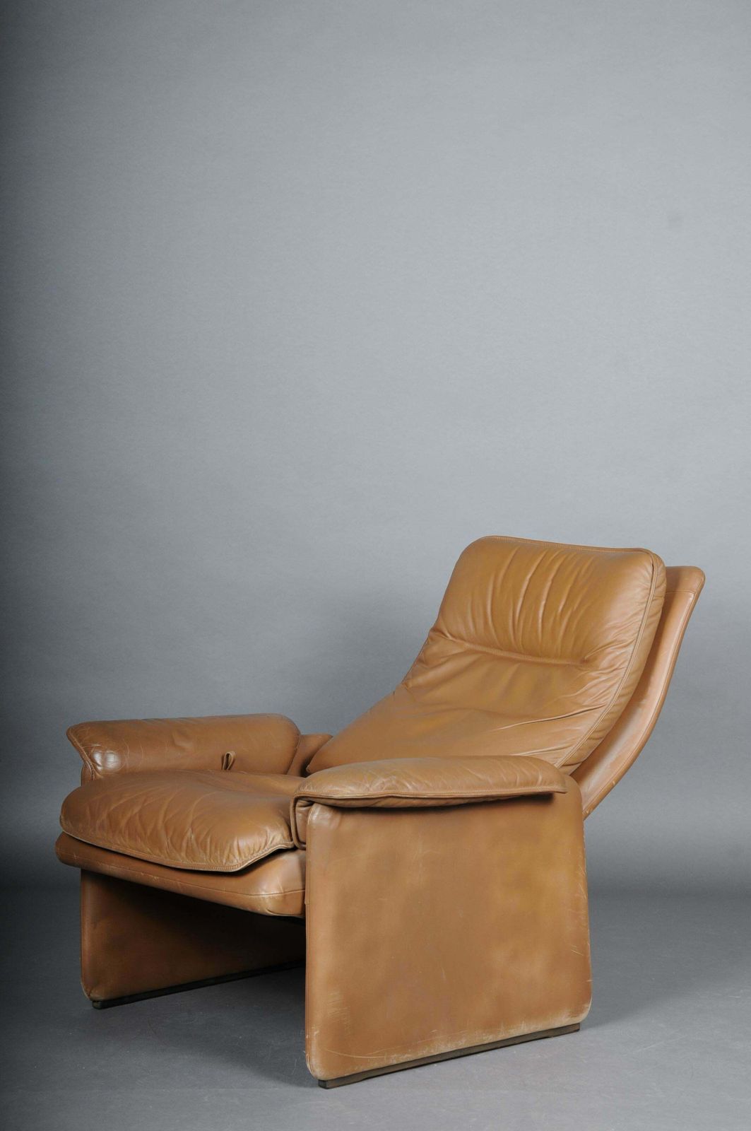 Ds50 De Sede Lounge Chair Set, Switzerland, 1970s, Leather Brown / Beige photo vinterior