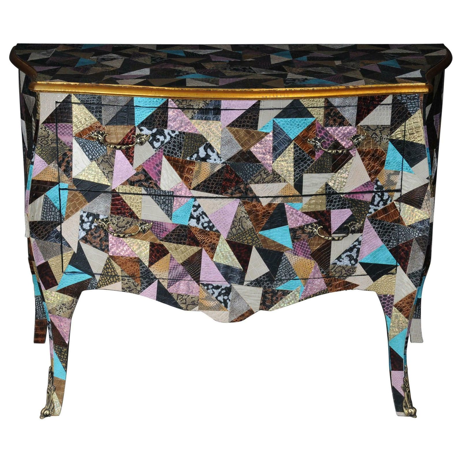 Fancy Modern Designer Chest Of Drawers In Baroque Style