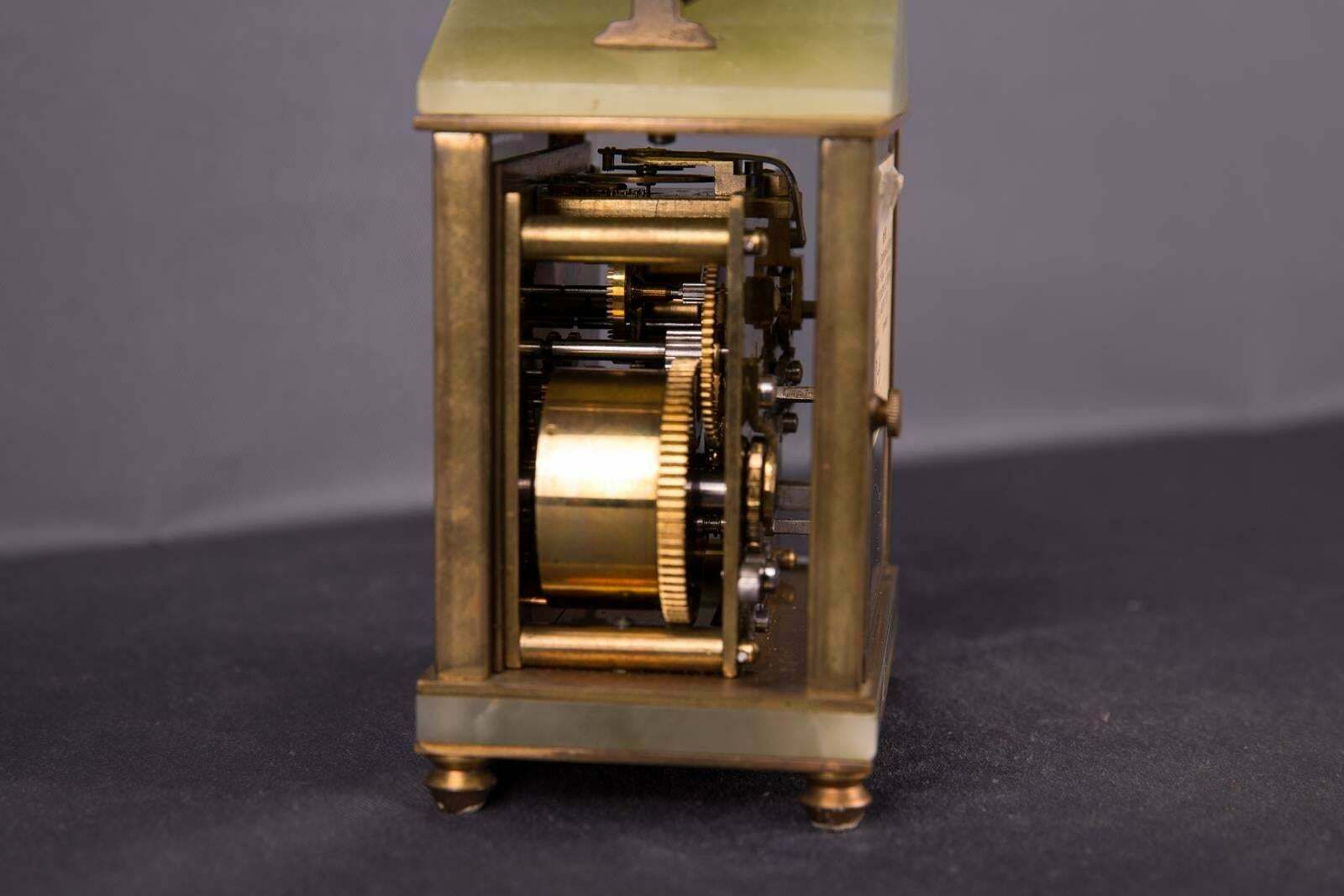 19th Century Neoclassical Bronze French Travel Watch Travel Alarm Clock photo 784.0