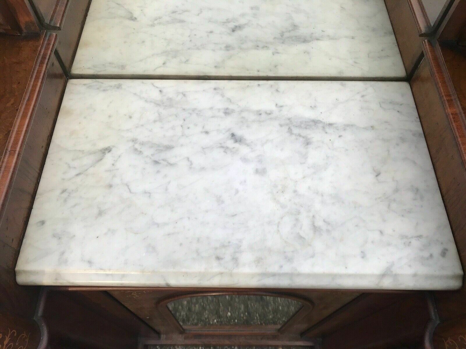 photo vinterior Antique Victorian Walnut Credenza Chiffonier Dresser Potential Sink Vanity Unit