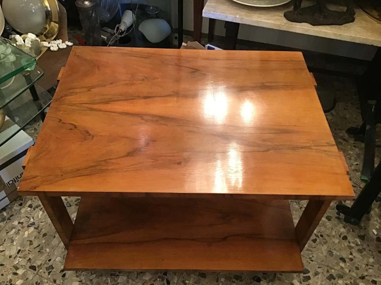 Osvaldo Borsani Coffee Table Wood 1940 Italy photo furniture
