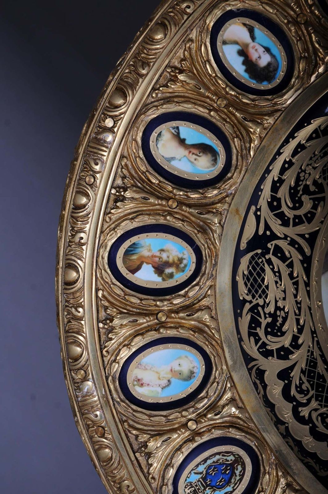 6370.0 Imperial Centre Table, Frame And Top Mount In Porcelain With Sevres Style Bronze photo