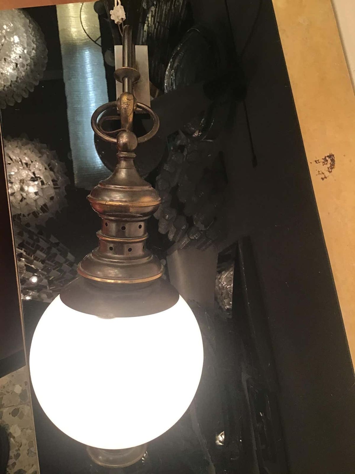 Azucena Luigi Caccia Dominioni Sconce Brass Glass 1950 Italy photo vinterior