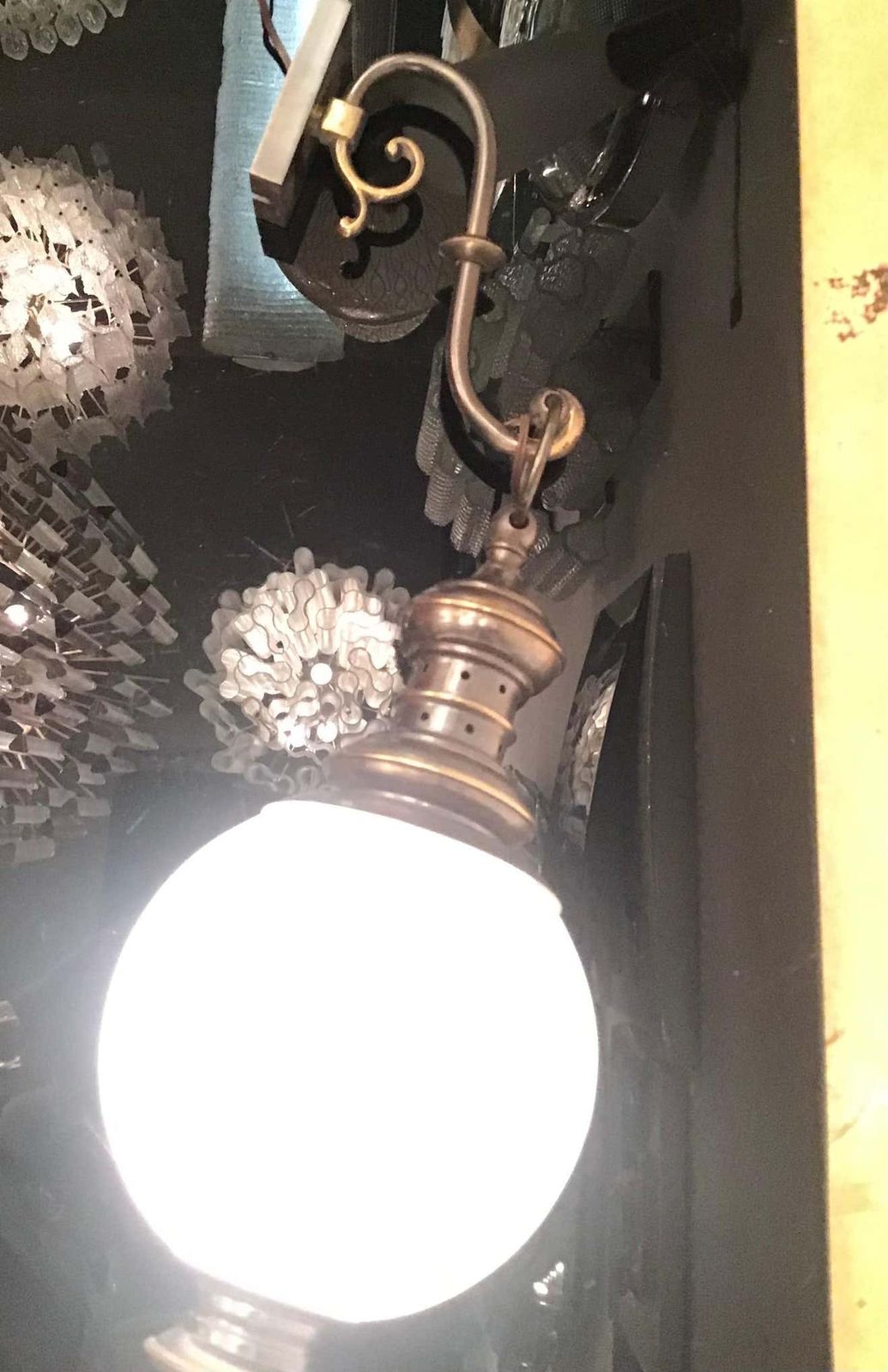 1259.0 Azucena Luigi Caccia Dominioni Sconce Brass Glass 1950 Italy photo