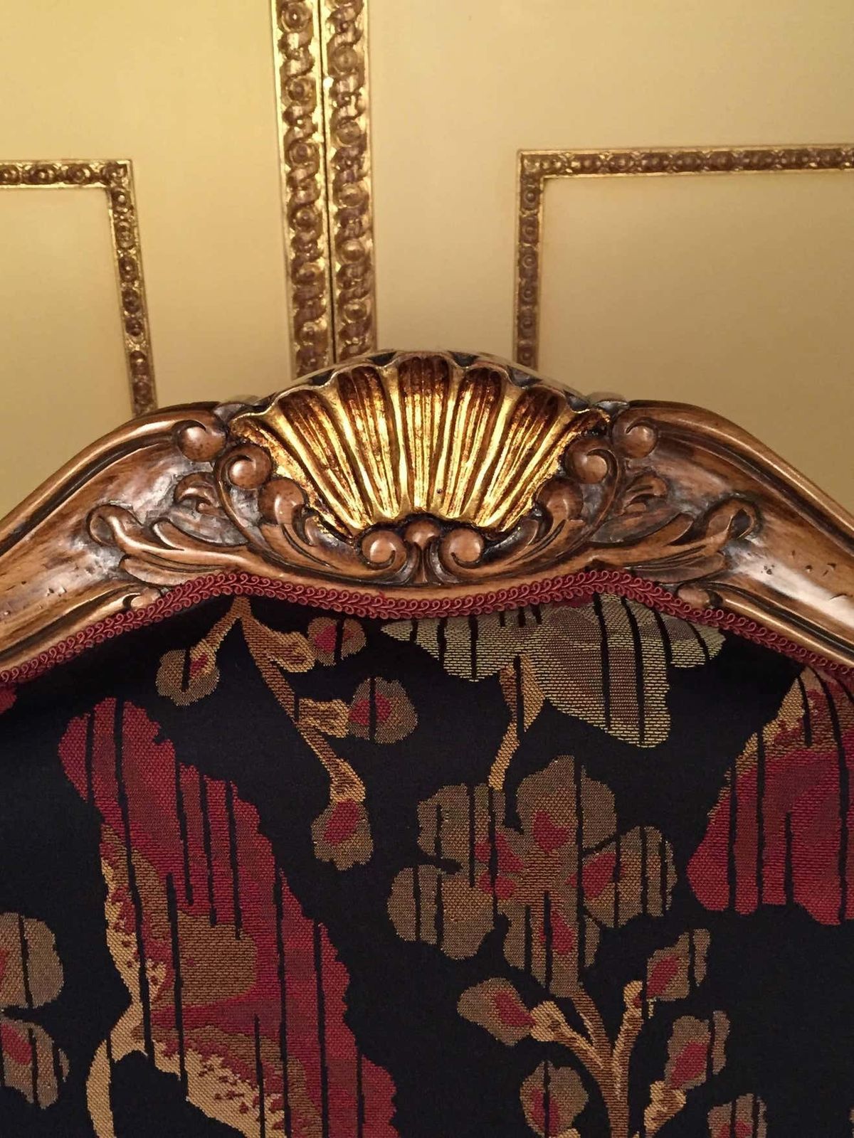20th Century Neo Baroque Pair Of Armchairs, Solid Walnut photo 1828.0