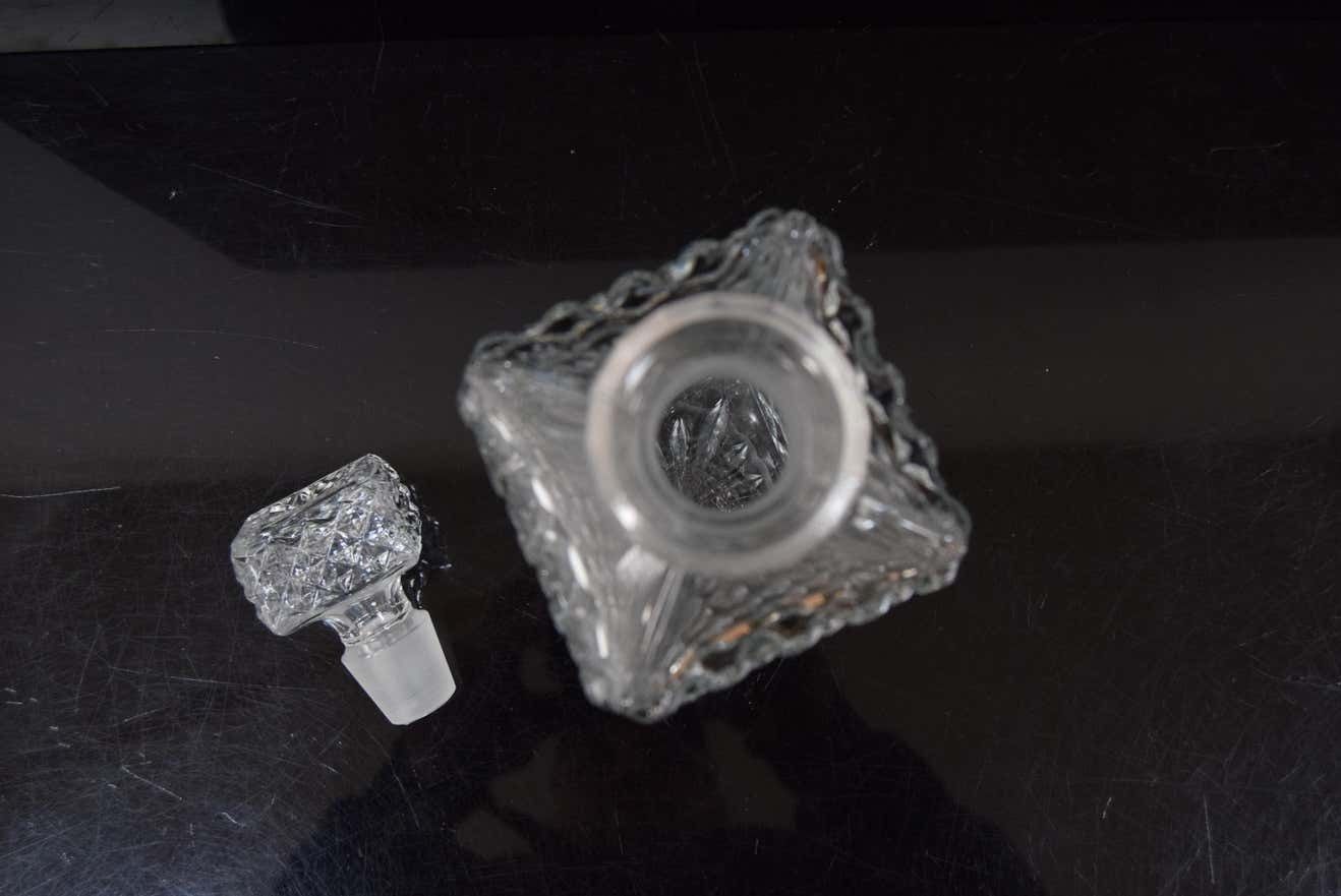 Vintage Crystal Glass Liqueur Decanter,1950's. photo buy