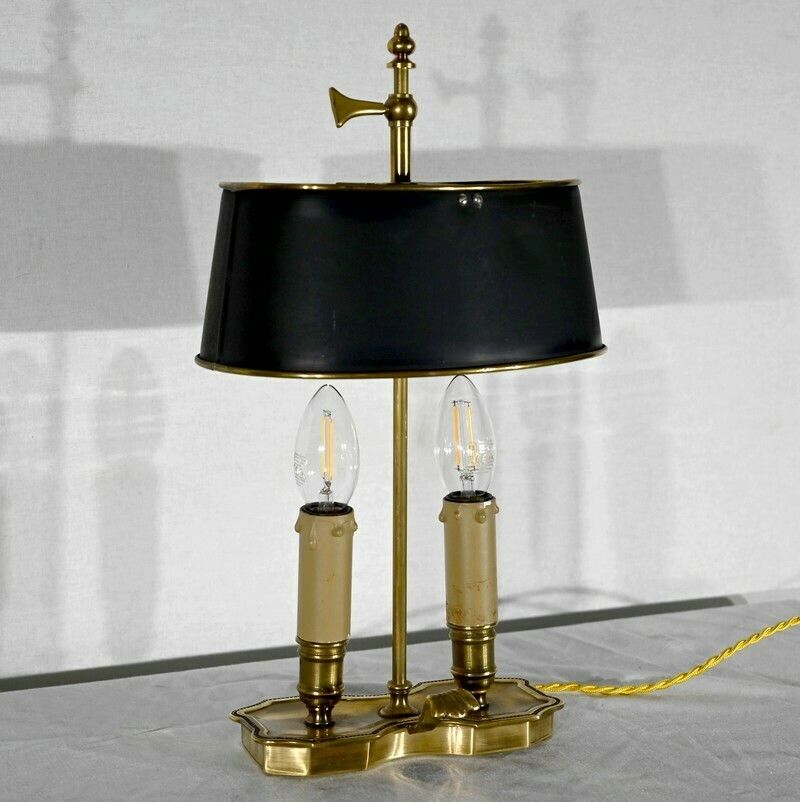 Small Brass Bouillotte Lamp   Late 19th Century photo for sale
