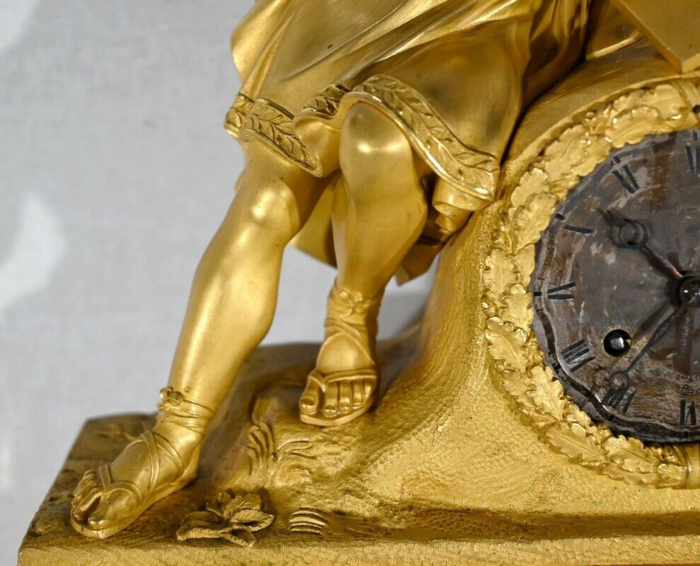 photo furniture Important Gilt Bronze Clock   1st Part Of The 19th Century