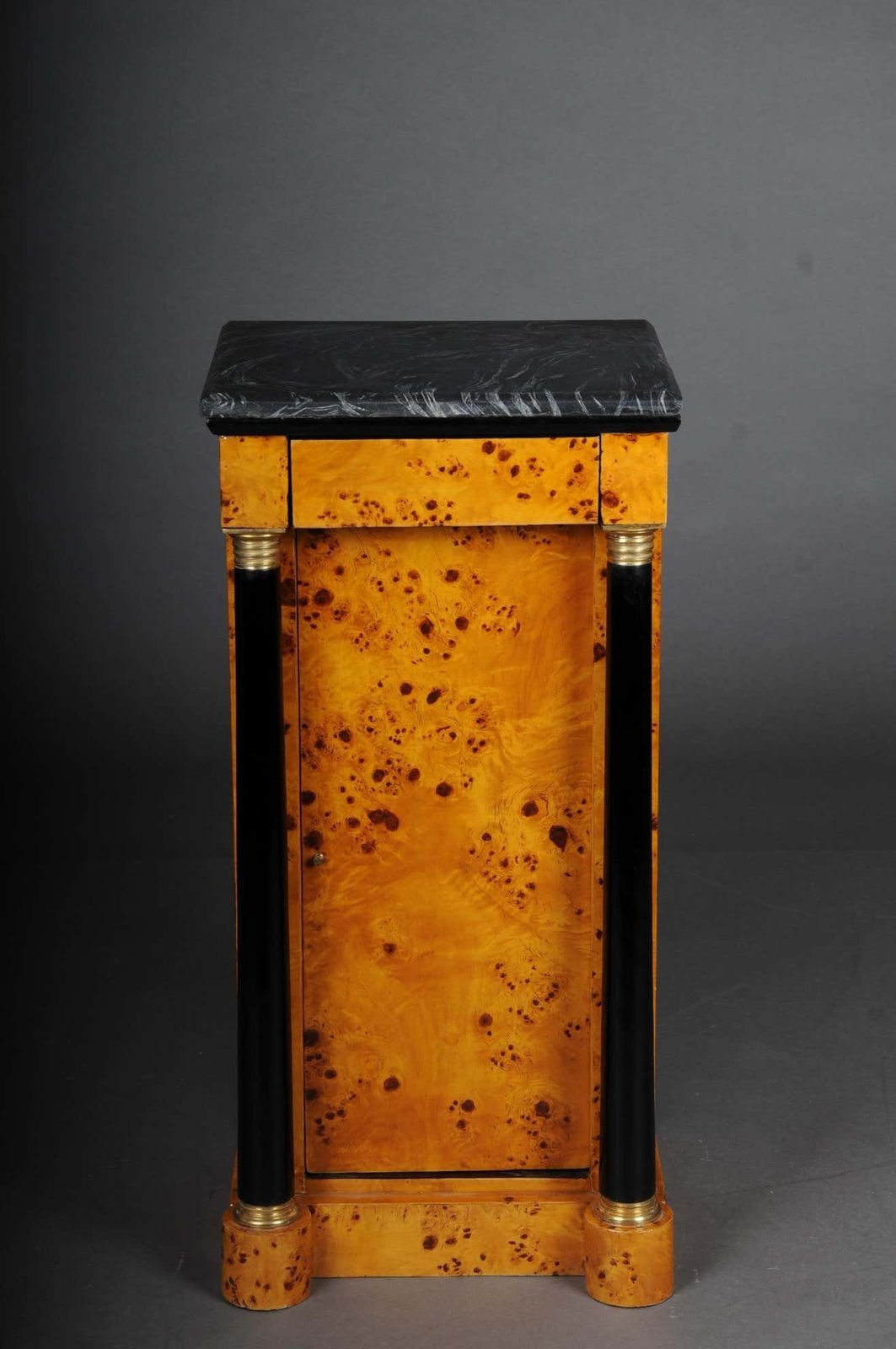 Classic Bedside Table, Side Table In Biedermeier Style, Maple Root R photo furniture