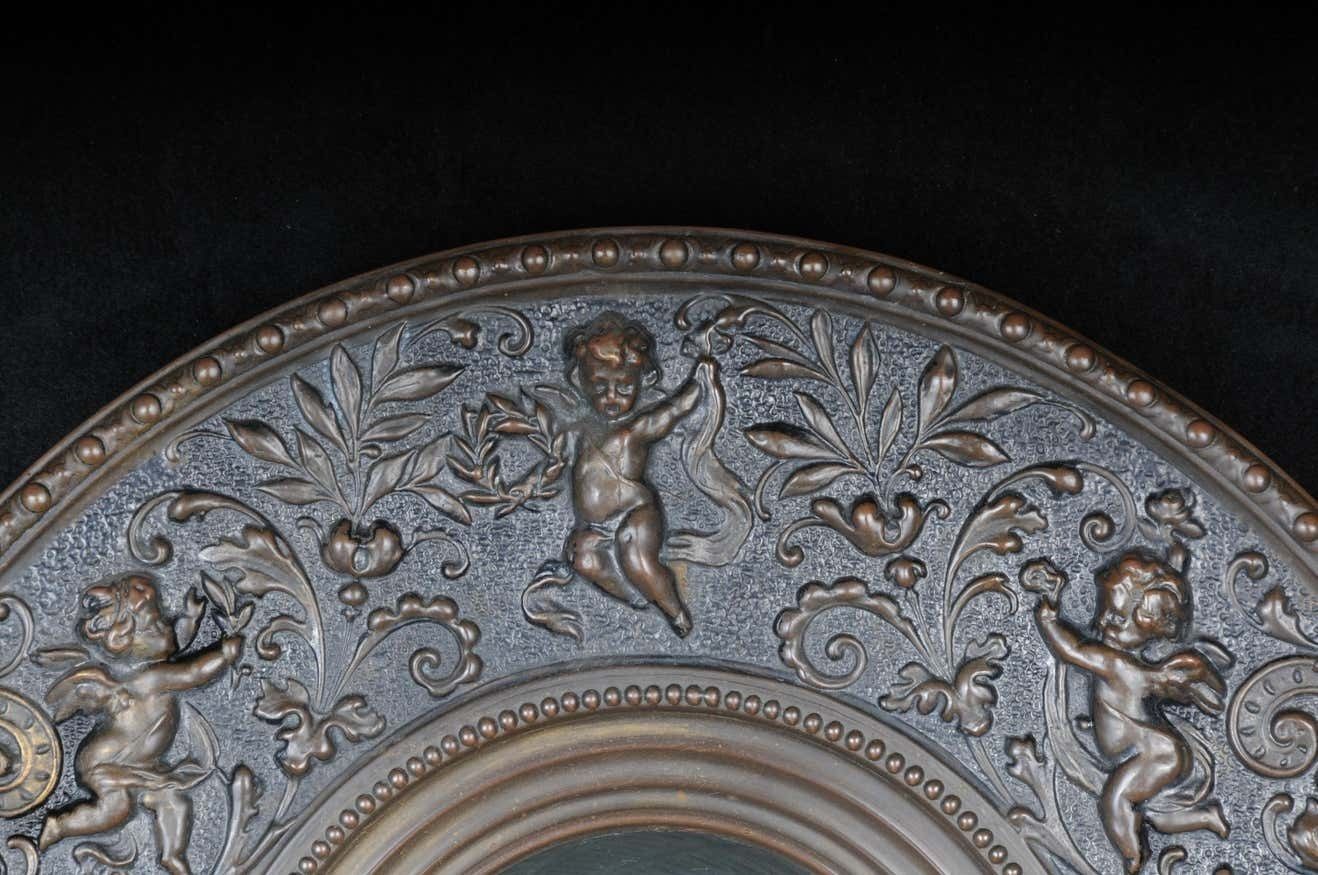 Rare Angel Relief Porcelain Painting Beer Cellar, 1890 photo furniture