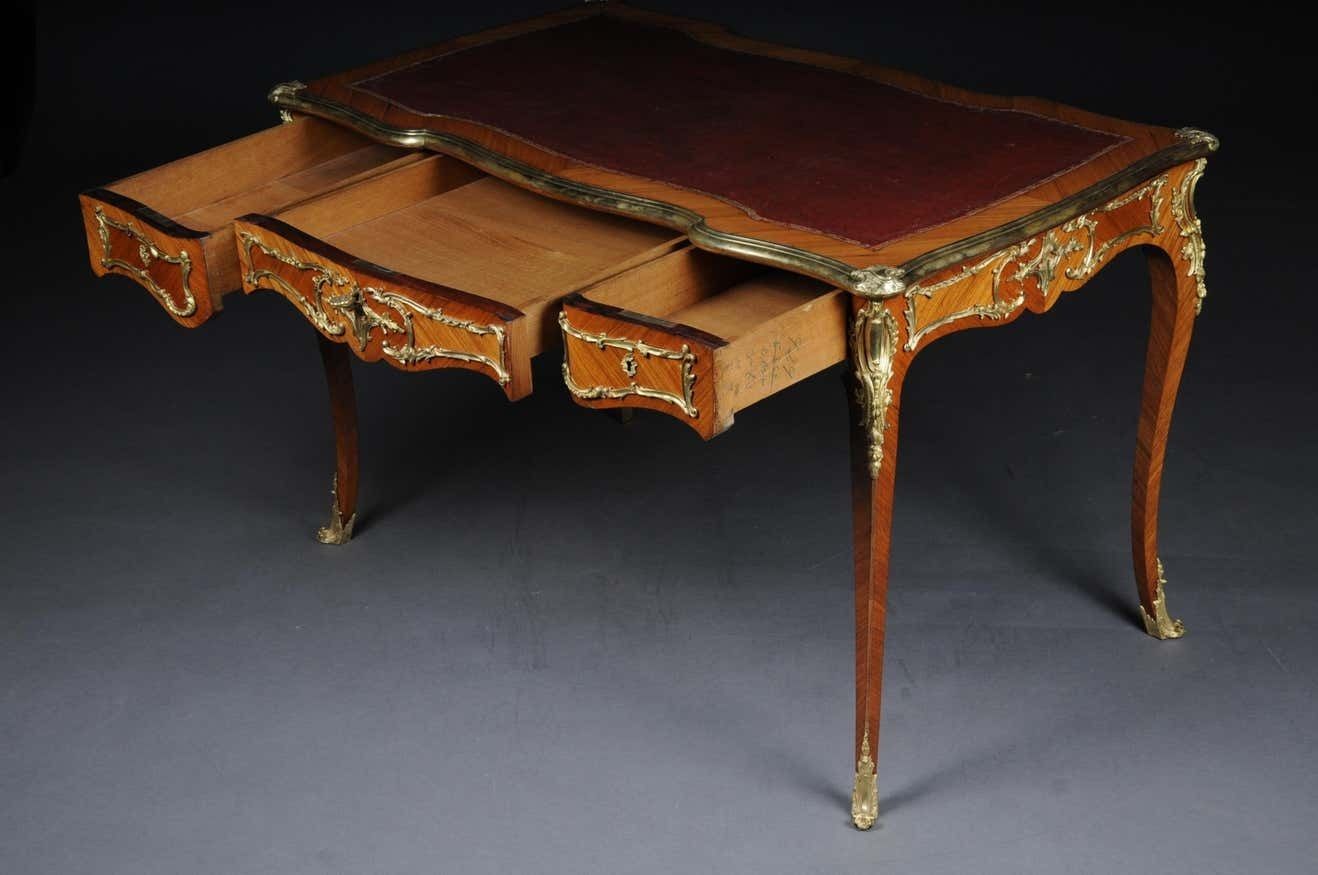 French Bureau Plat / Desk In Louis XV, Paris, Circa 1880 photo 12100.0