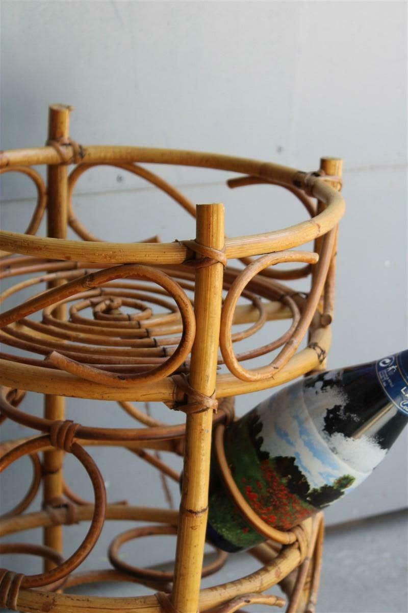 Portable Round Pool Bar In Solid Brass Midcentury Italian Design photo for sale