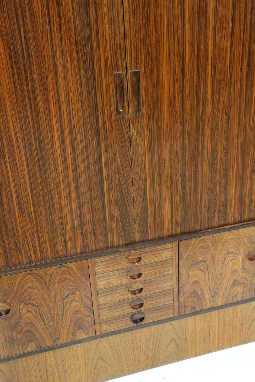 Xxl Vintage Rosewood Sideboard / Highboard Made In The 60s photo vinterior