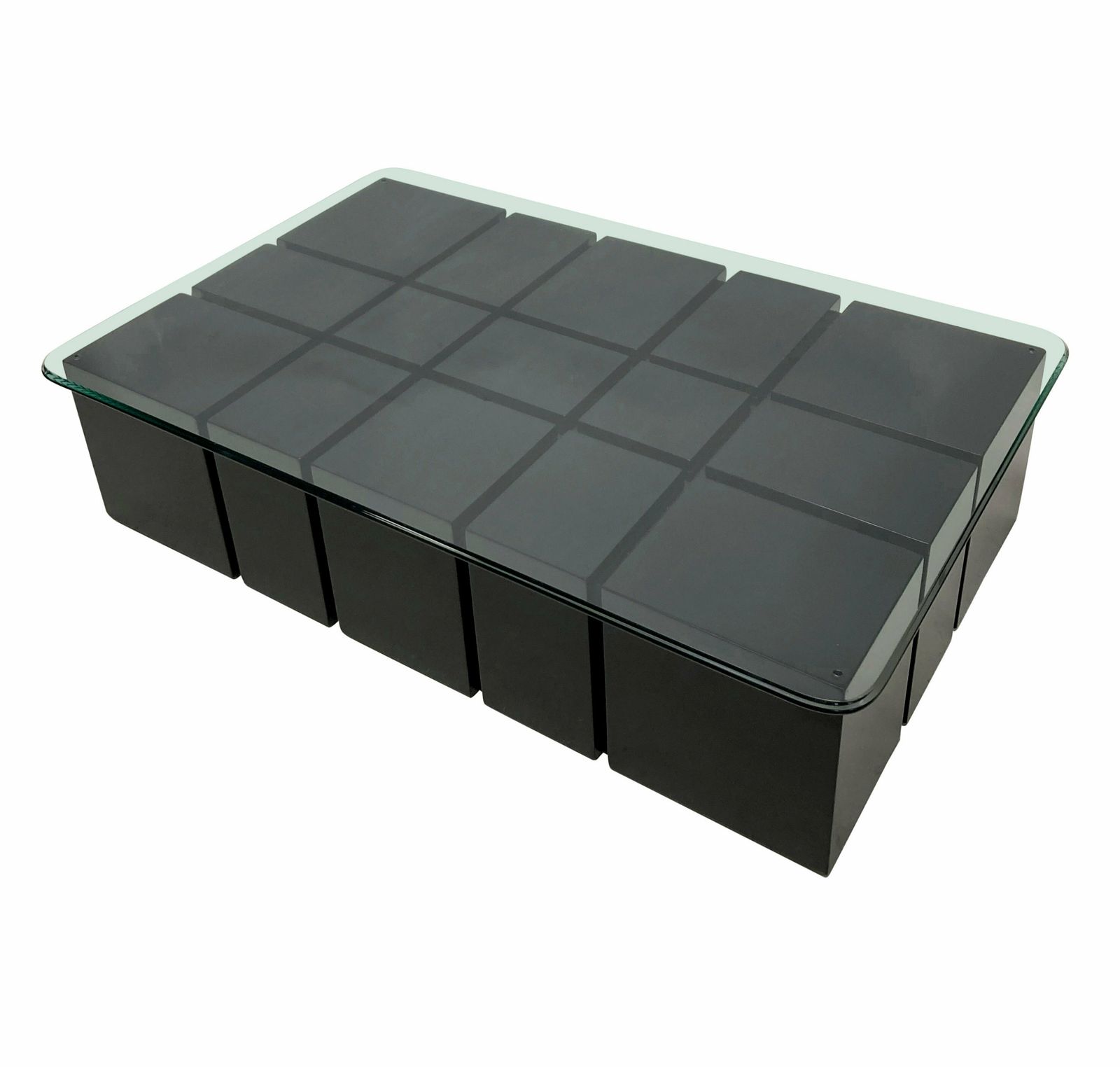 An Italian Mid Century Black Lacquered Occasional Table photo furniture