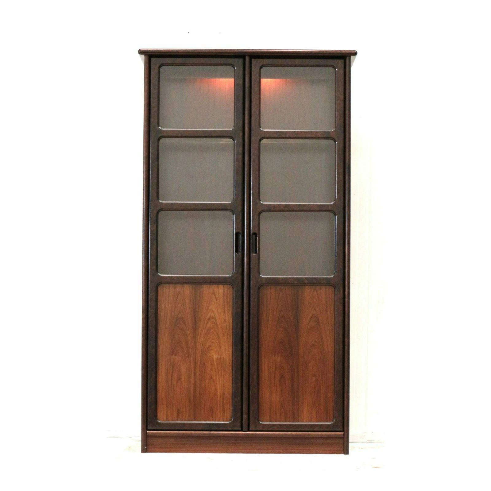Vintage Glass Cabinet / Display Cabinet By Dyrlund Made In The 1950s photo for sale