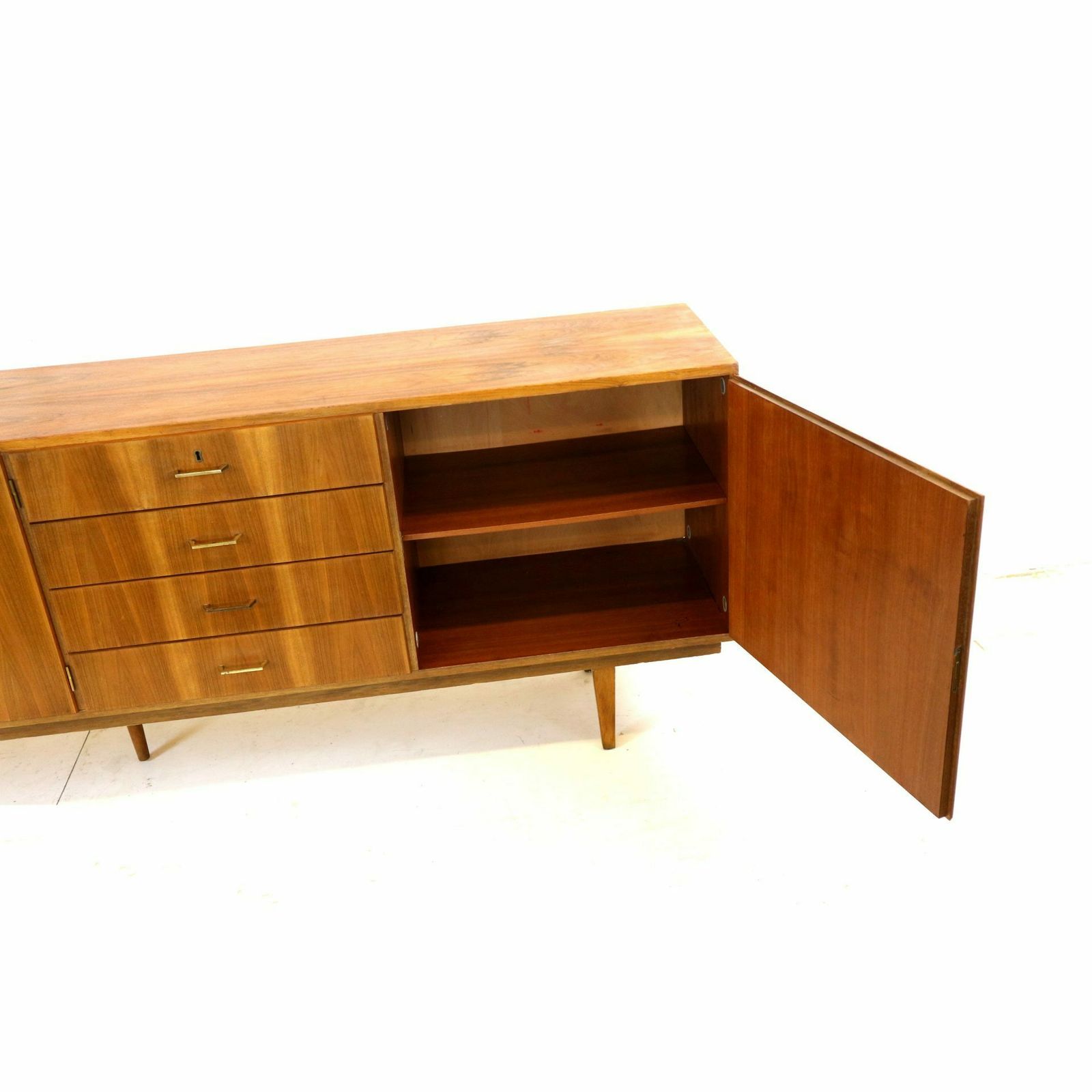 Large Vintage Sideboard With Drawers And Doors Made In The 60s photo furniture