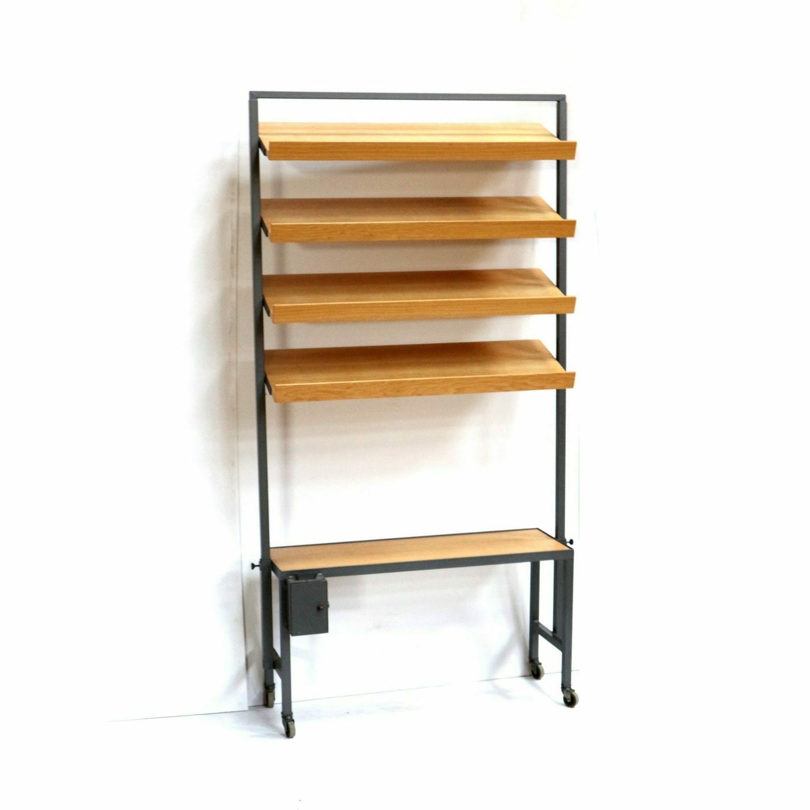 Vintage Height Adjustable Wall Rack / Room Divider / Bookshelf From The 1960s photo for sale