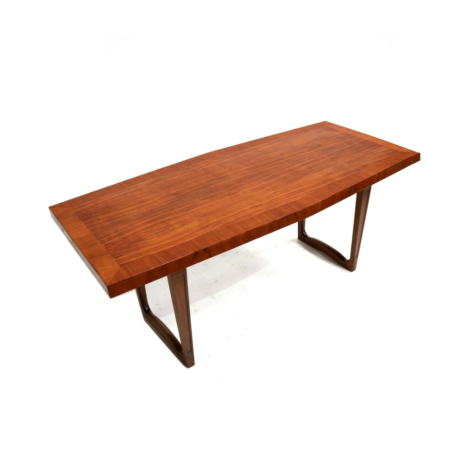 Large Vintage Coffee Table With Beautiful Wood Drawing From The 1960s photo 542.88